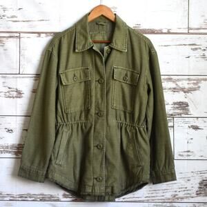 AMERICAN EAGLE % 100 Cotton Women's boyfriend military shacket Size S